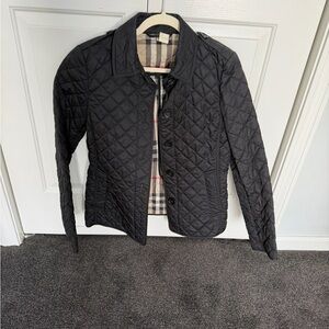 Burberry Black Quilted Utility Jacket
